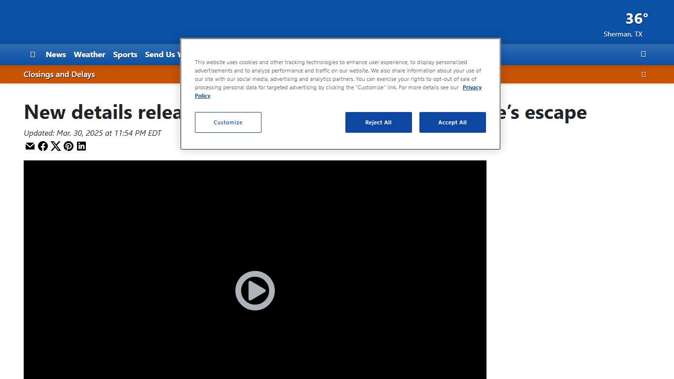 New details released about Pontotoc County inmate’s escape