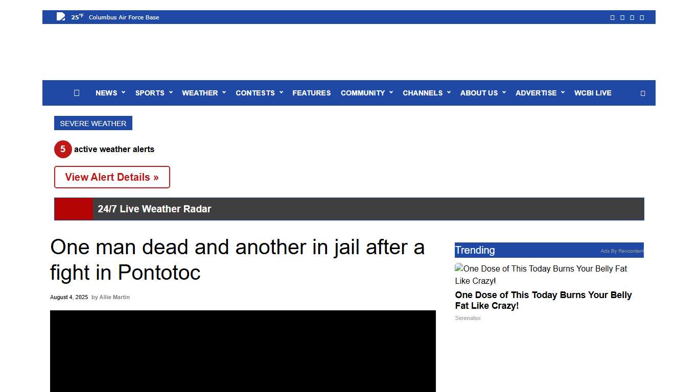 One man dead and another in jail after a fight in Pontotoc